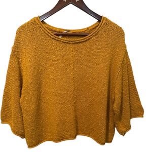 Free People Mustard Knit Sweater‎